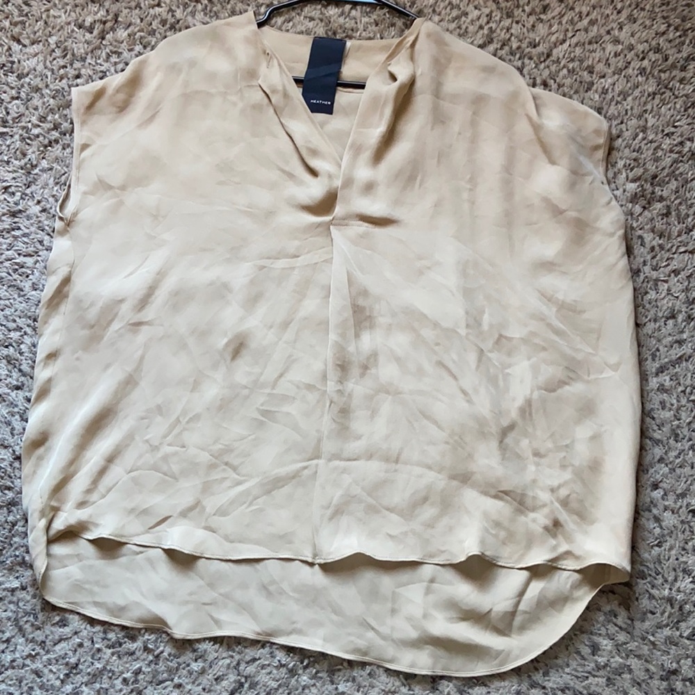 Heather silk blouse